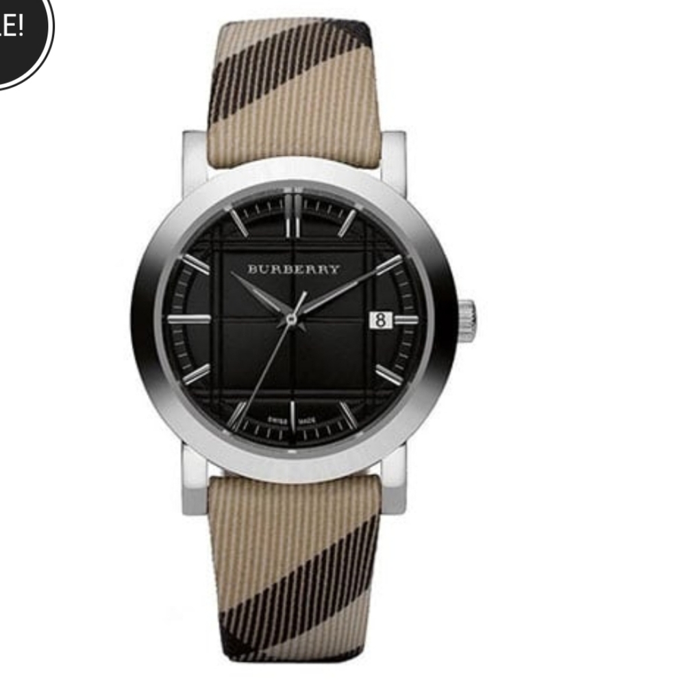 BURBERRY Classic Nova Check Black Dial Watch